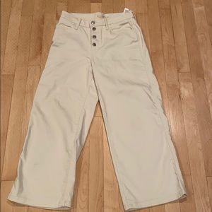 Levi’s mile high cropped button fly jeans